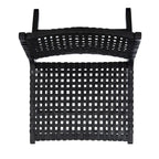 dora Leather Woven Accent Chair - 25.2 W x 31.5 L x 26.8 H - 25Wx31Dx27H