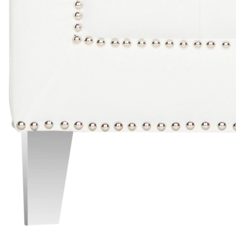 SAFAVIEH Kamilah White/ Clear Club Chair - 31.9 x 33.9 x 29.9 - 32Wx34Dx30H