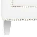 SAFAVIEH Kamilah White/ Clear Club Chair - 31.9 x 33.9 x 29.9 - 32Wx34Dx30H
