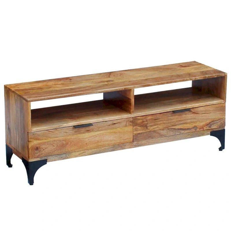vidaXL TV Stand Mango Wood 47.2x13.8x17.7