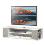 WAMPAT Floating TV Stand Shelf Wall Mounted Entertainment Center Floating Cabinet Media Hutch Under TV, 39 Inch
