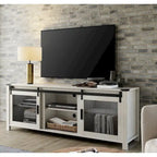 WAMPAT 36 inch 3 Sided Glass Electric Fireplace InsertBlack