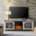 WAMPAT 36 inch 3 Sided Glass Electric Fireplace InsertBlack