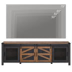 Sliding Barn TV Stand Entertainment Center for 75 TV