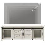 Sliding Barn TV Stand Entertainment Center for 75 TV