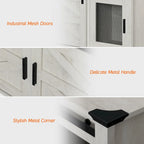 Sliding Barn TV Stand Entertainment Center for 75 TV