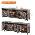 Sliding Barn TV Stand Entertainment Center for 75 TV