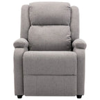 vidaXL Massage Chair Light Gray Fabric - 71 x 92 x 96 cm