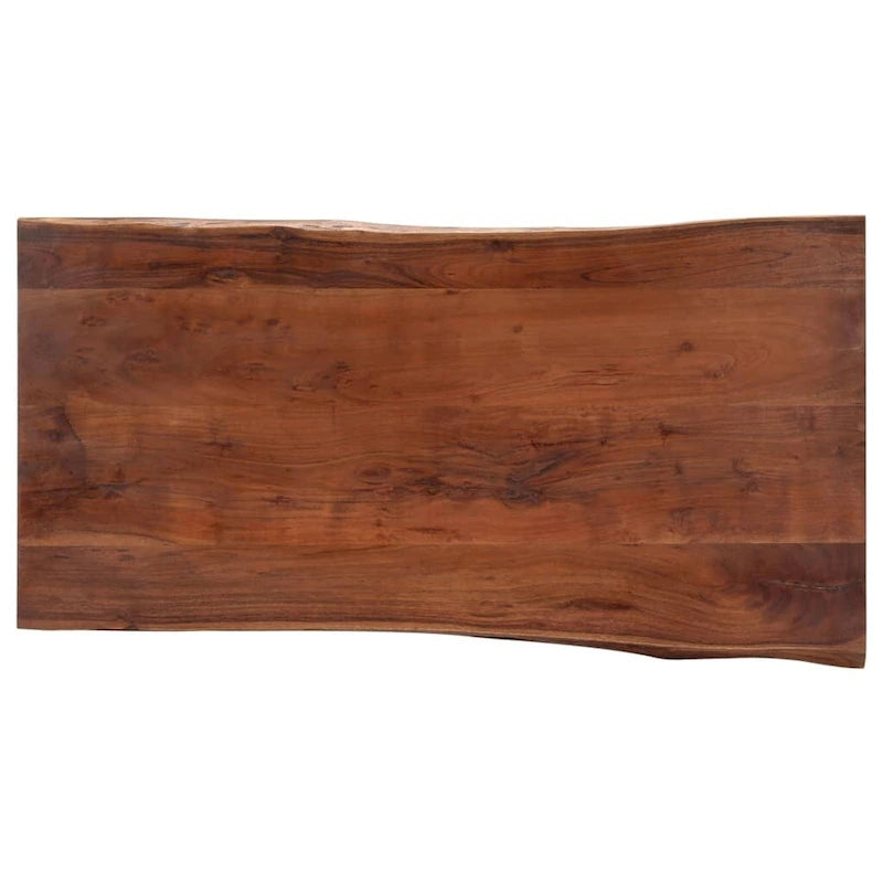 vidaXL Coffee Table with Live Edges Home Living Room Square Solid Wood Acacia - 45.3x23.6x15.7 (L x W x H)