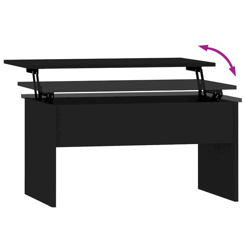 vidaXL Coffee Table Lift Top End Table Accent Side Sofa Table Engineered Wood - 31.5 x 19.9 x 16.3