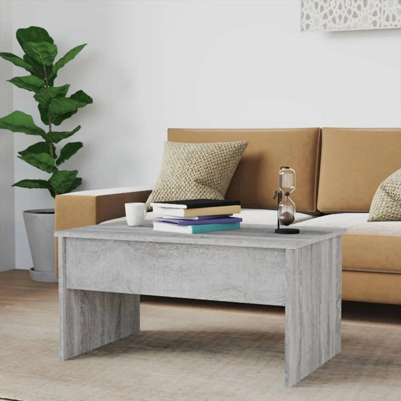 vidaXL Coffee Table Lift Top End Table Accent Side Sofa Table Engineered Wood - 31.5 x 19.9 x 16.3
