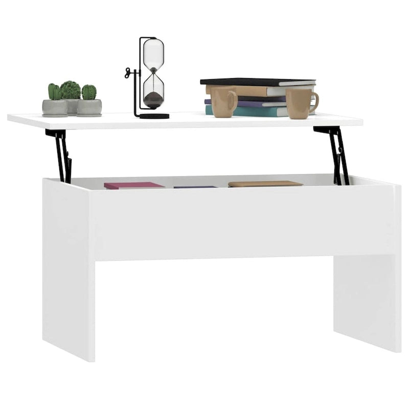vidaXL Coffee Table Lift Top End Table Accent Side Sofa Table Engineered Wood - 31.5 x 19.9 x 16.3
