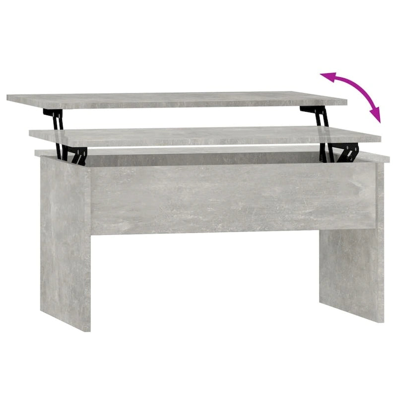 vidaXL Coffee Table Lift Top End Table Accent Side Sofa Table Engineered Wood - 31.5 x 19.9 x 16.3