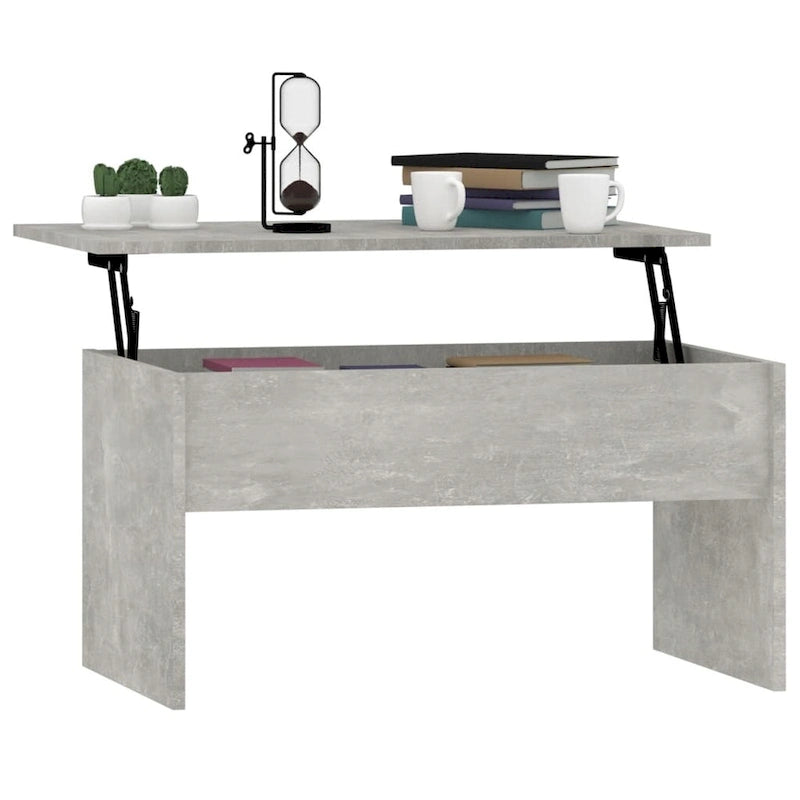 vidaXL Coffee Table Lift Top End Table Accent Side Sofa Table Engineered Wood - 31.5 x 19.9 x 16.3