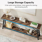 Industrial Wood Console Sofa Table for Entryway Hallway