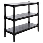 SAFAVIEH Olevia 3-Shelf Console Table - 33.8 W x 13.8 L x 29.5 H - 34Wx14Dx30H