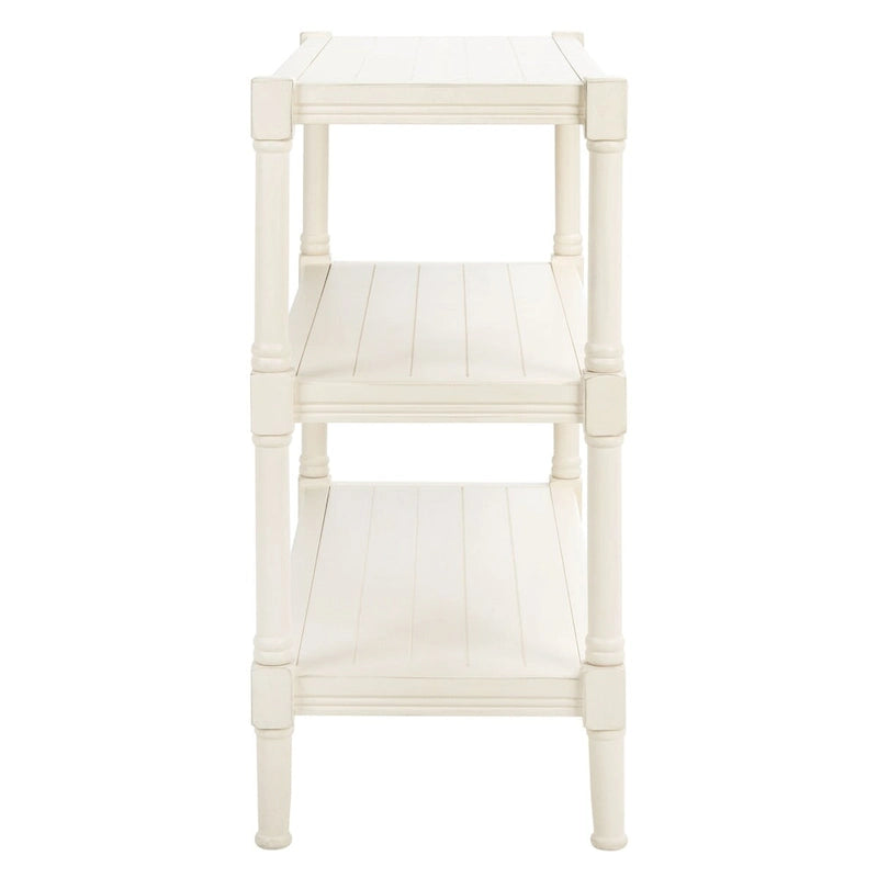 SAFAVIEH Olevia 3-Shelf Console Table - 33.8 W x 13.8 L x 29.5 H - 34Wx14Dx30H