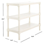 SAFAVIEH Olevia 3-Shelf Console Table - 33.8 W x 13.8 L x 29.5 H - 34Wx14Dx30H