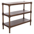 SAFAVIEH Olevia 3-Shelf Console Table - 33.8 W x 13.8 L x 29.5 H - 34Wx14Dx30H