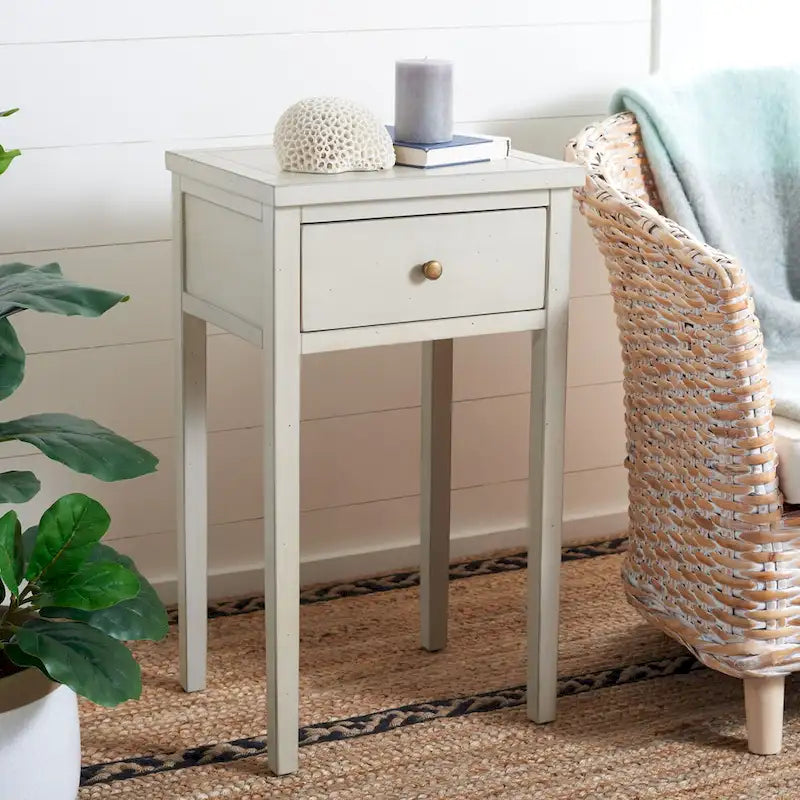 SAFAVIEH Monica End Table - 16.9 x 14.2 x 29.7 - 17Wx14Dx30H