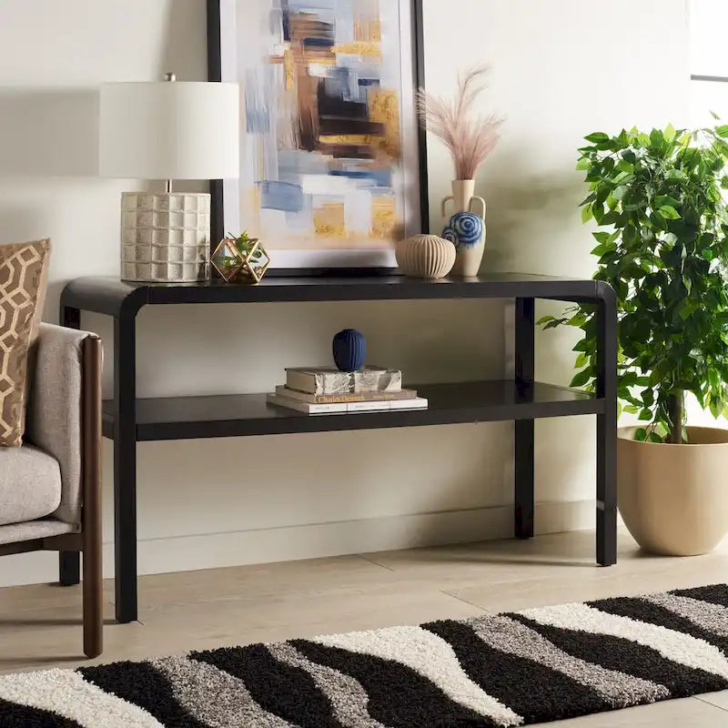 SAFAVIEH Maybell 2-Tier Console Table - 32 W x 15 D x 30 H - 53Wx17Dx30H