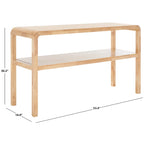 SAFAVIEH Maybell 2-Tier Console Table - 32 W x 15 D x 30 H - 53Wx17Dx30H