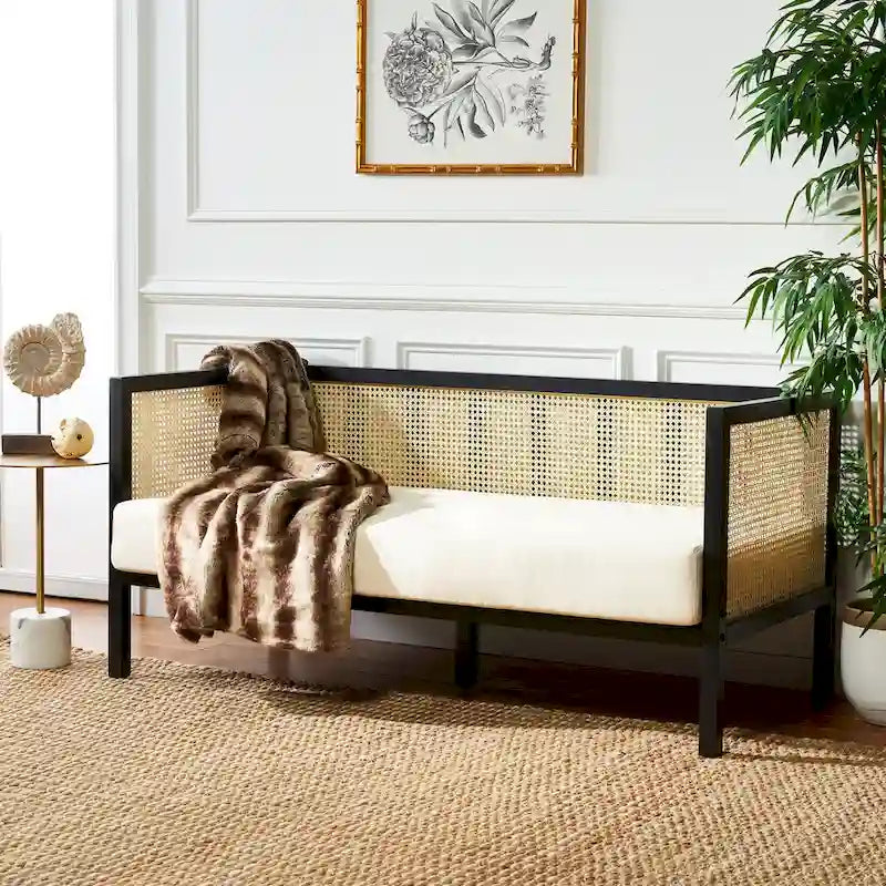Mandie Rattan Sofa - 29 W x 62 D x 30 H - 29Wx62Dx29H