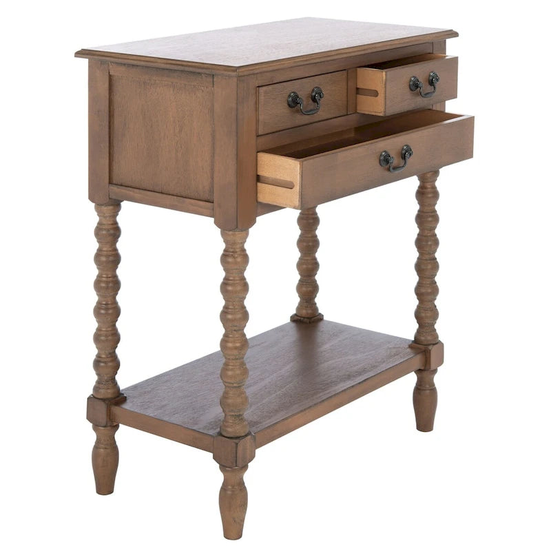 SAFAVIEH Ivie 3-Drawer Console Table - 23.5 W x 13 L x 29.5 H - 23.5 W x 13 L x 29.5 H - 24Wx13Dx30H