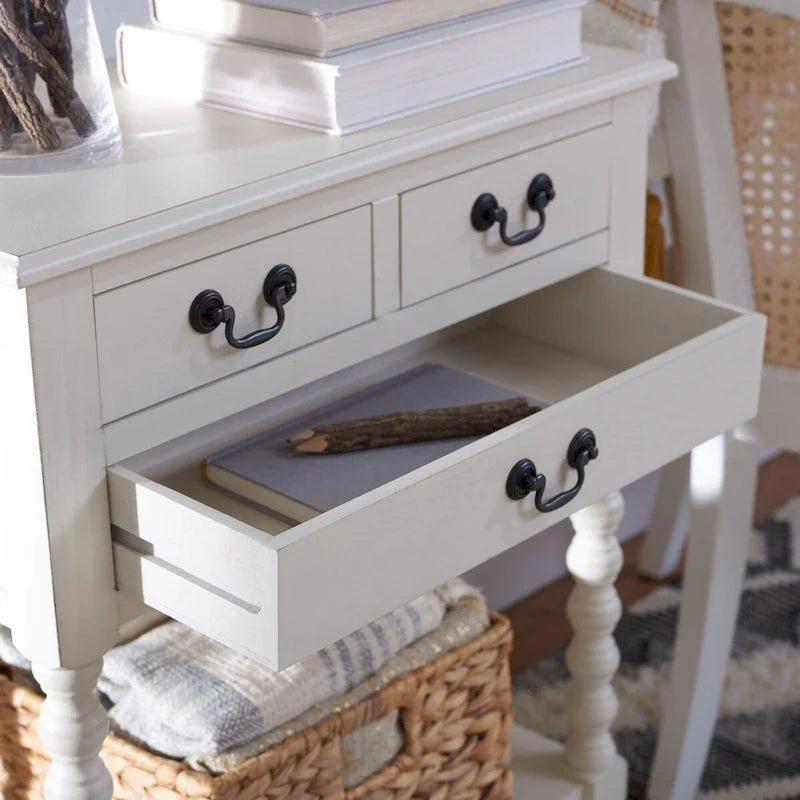 SAFAVIEH Ivie 3-Drawer Console Table - 23.5 W x 13 L x 29.5 H - 23.5 W x 13 L x 29.5 H - 24Wx13Dx30H