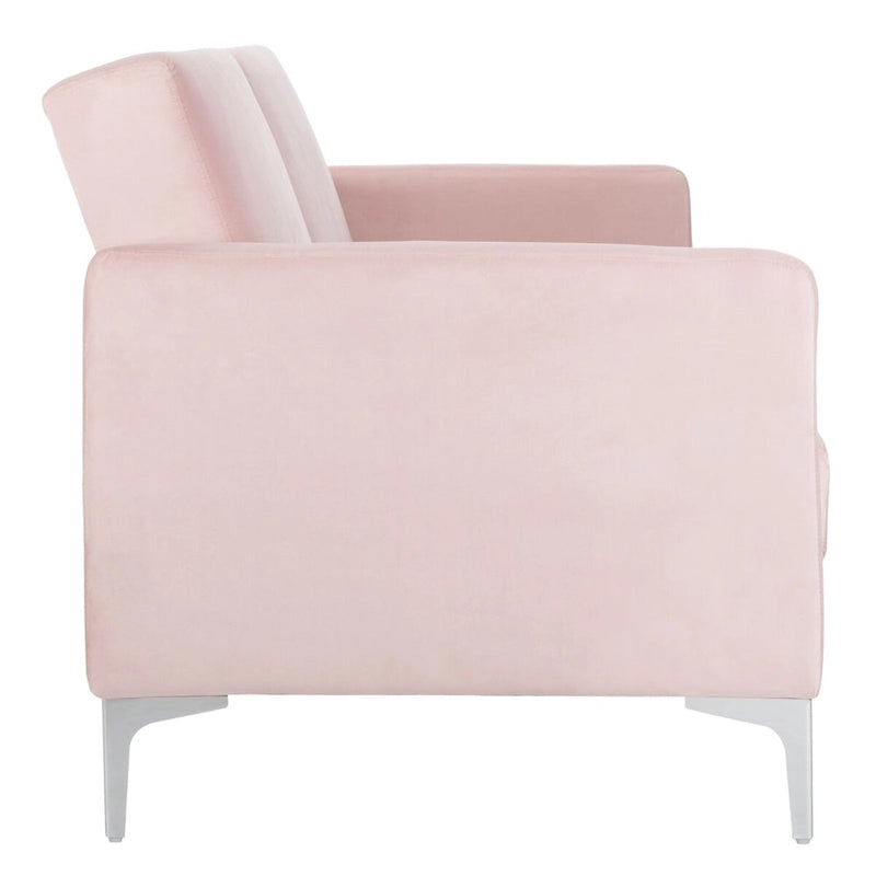 SAFAVIEH Ayana Contemporary Velvet Foldable Futon Bed