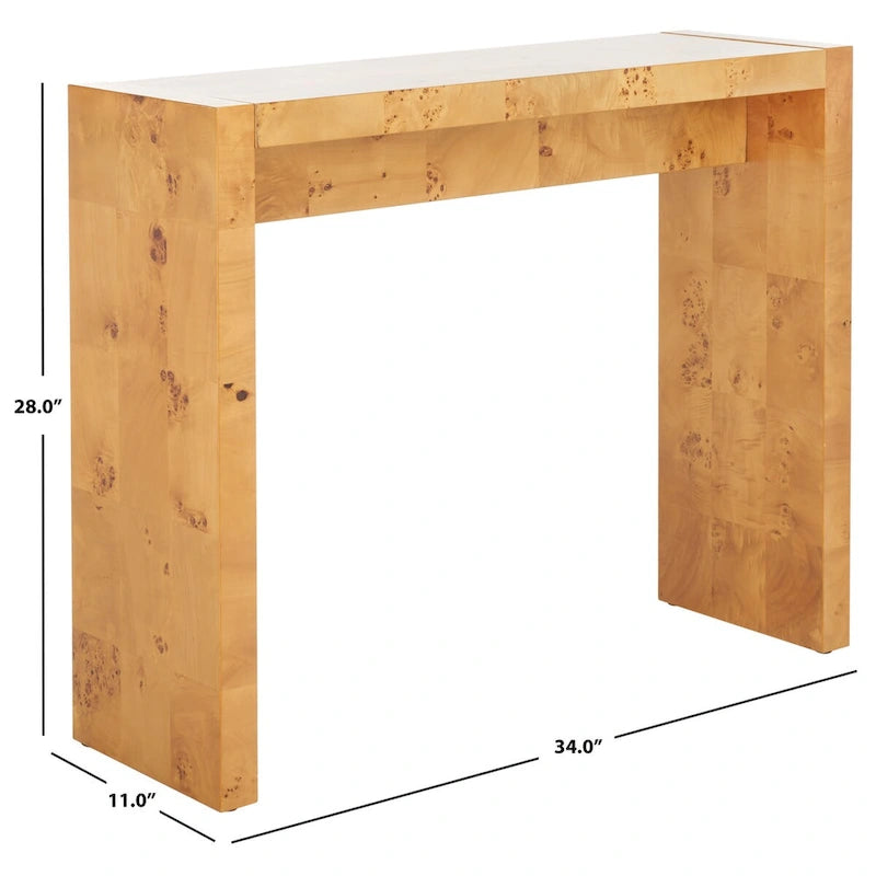 SAFAVIEH Elissaveta Console Table - 34 W x 11 D x 28 H - 34Wx11Dx28H