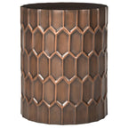 SAFAVIEH Thomasina Antique Copper Side Tables - 15 x 15 x 19.5 - 15Wx15Dx20H