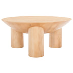 SAFAVIEH Couture Isavella Rd Wood Coffee Table - 35 In W x 35 In D x 16 In H - 35Wx35Dx16H