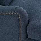 Modern Accent Chair Upholstered Solid Wood Frame with Lumbar Pillow Living Room Armchair