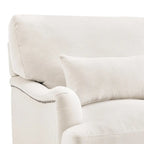 Modern Accent Chair Upholstered Solid Wood Frame with Lumbar Pillow Living Room Armchair