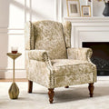 Ivan Traditional Animal Pattern Armchair with Nailhead Trim by 