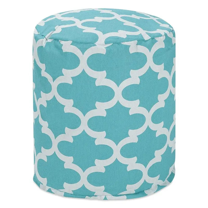 Majestic Home Goods Trellis Indoor / Outdoor Ottoman Pouf 16 L x 16 W x 17 H