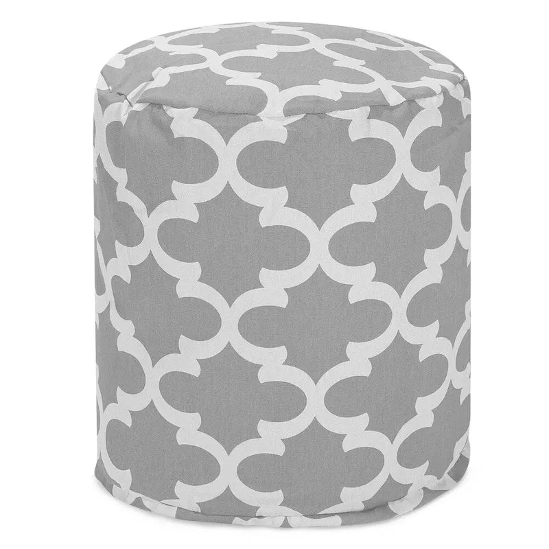 Majestic Home Goods Trellis Indoor / Outdoor Ottoman Pouf 16 L x 16 W x 17 H