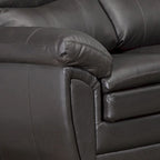 Upton Premium Brown Top Grain Leather Sofa and Loveseat