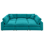 Commix Down Filled Overstuffed 6-Piece Sectional Sofa