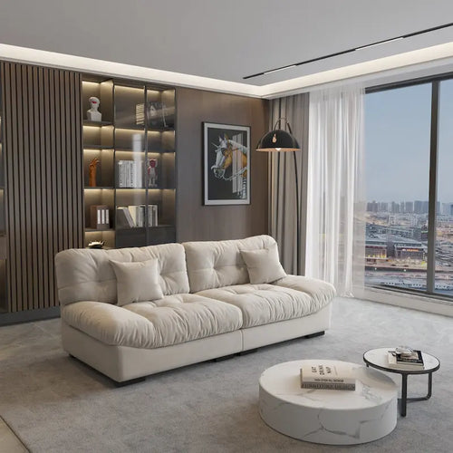 89 Fluffy Cloud Couches Sectional, Modern Minimalist Sofas With Two Pillows