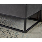58.6 Bed Bench Metal Base with Storage