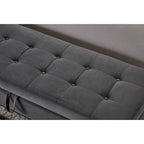58.6 Bed Bench Metal Base with Storage