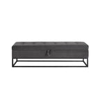 58.6 Bed Bench Metal Base with Storage