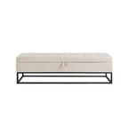 58.6 Bed Bench Metal Base with Storage