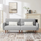 GEITIN Convertible Futon Sofa Bed with 2 Pillows