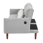 GEITIN Convertible Futon Sofa Bed with 2 Pillows