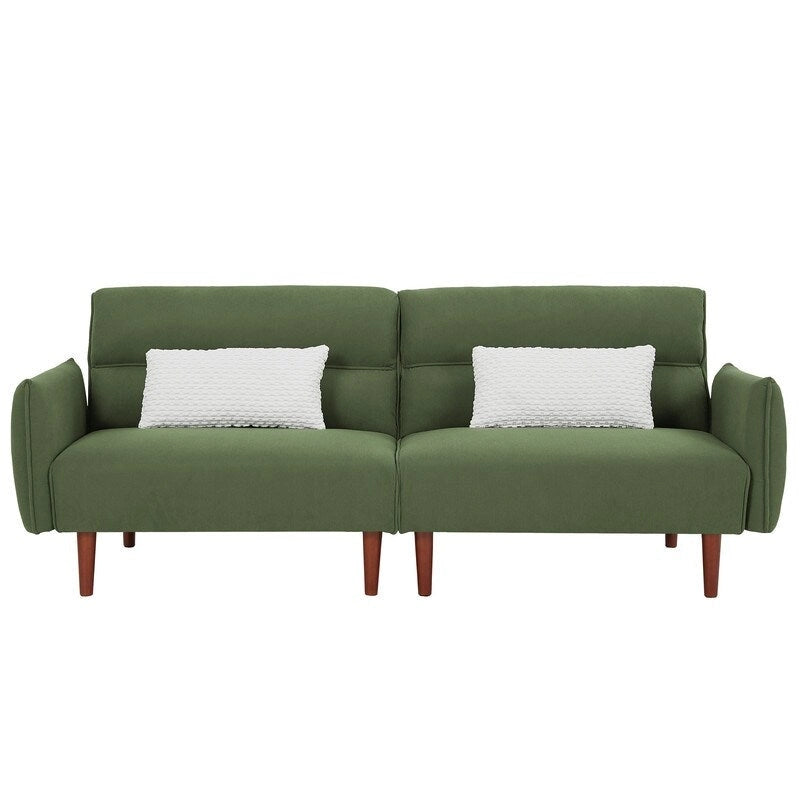 GEITIN Convertible Futon Sofa Bed with 2 Pillows