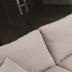 U-Shape Pull-out Sleeper Sectional Sofa with Double Storage Spaces