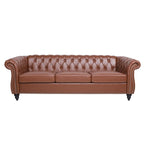84.65 Rolled Arm Chesterfield 3 Seater Sofa